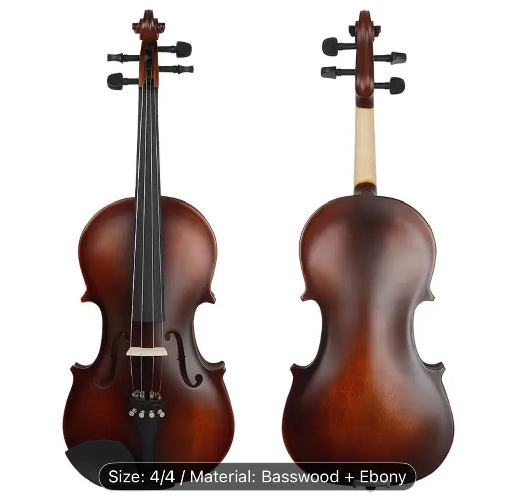 AV-590 Astonvilla Vintage Matte Violin – Reddish-Brown Finish,
