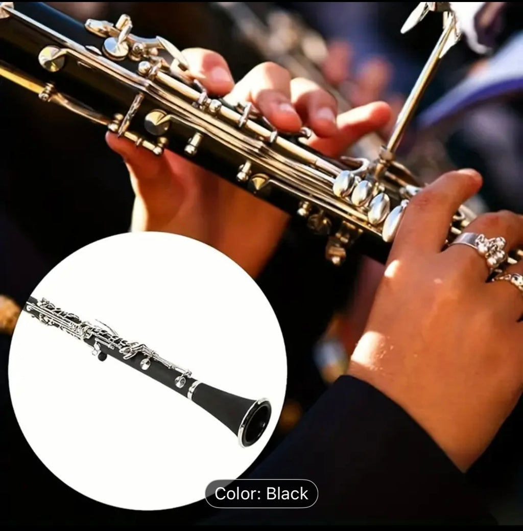 Beginner Bb Clarinet Set – 17 Keys, Bakelite Body, Nickel-Plated,