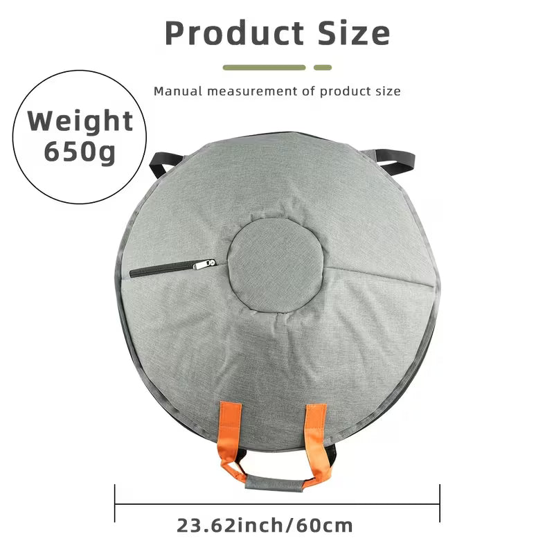 Handpan Drum Case Thickened Shockproof Gig Bag | Portable Shoulder Strap | Nylon