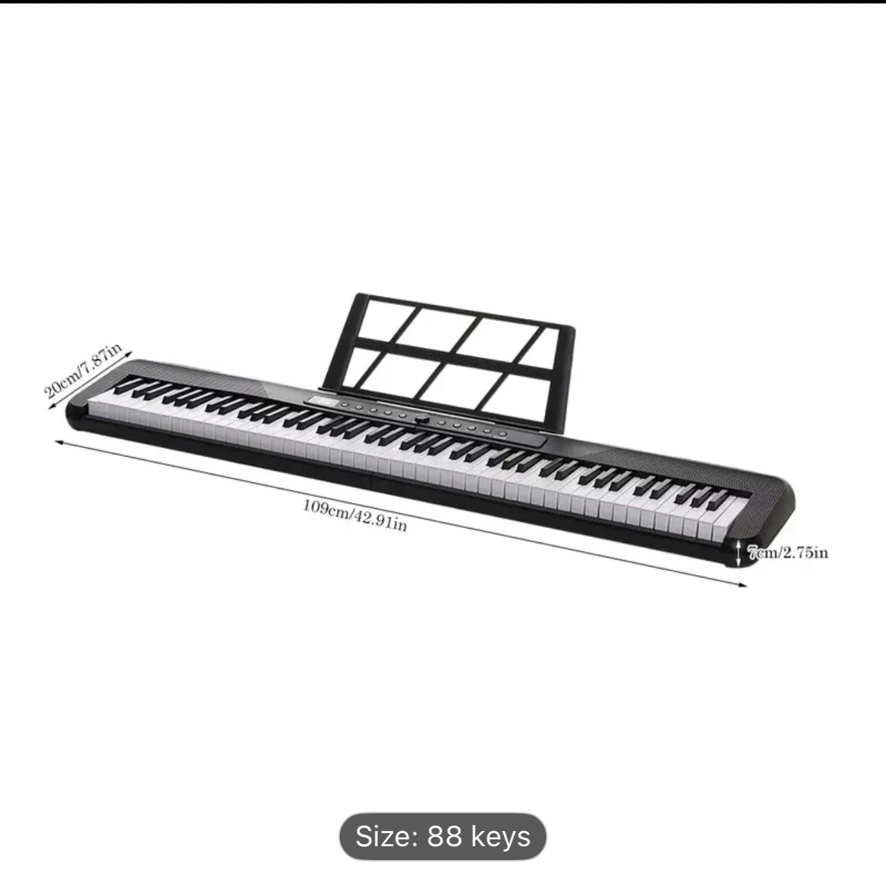 🎹 88-Key Digital Piano Keyboard – Perfect for Beginners