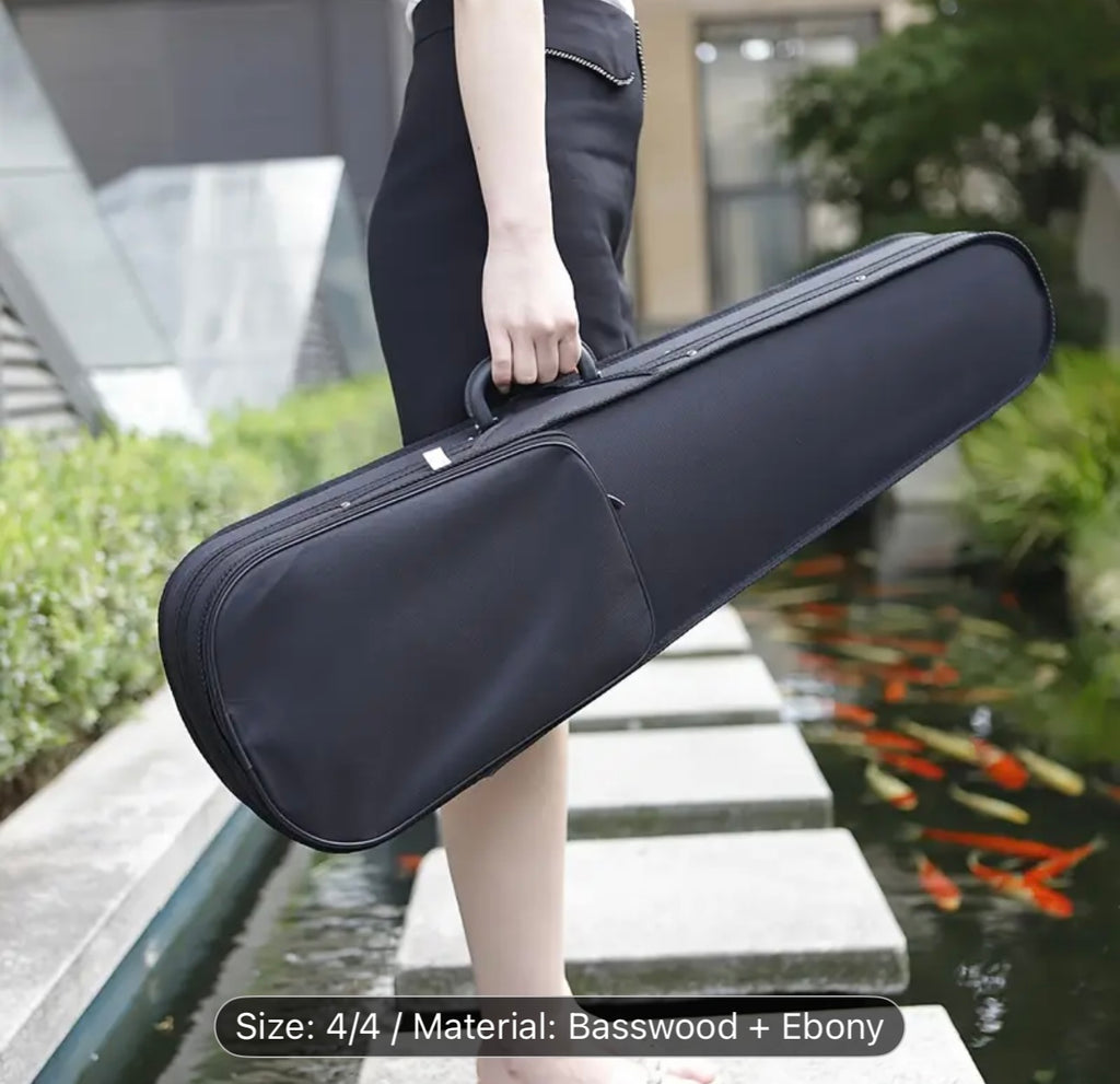 AV-590 Astonvilla Vintage Matte Violin – Reddish-Brown Finish,