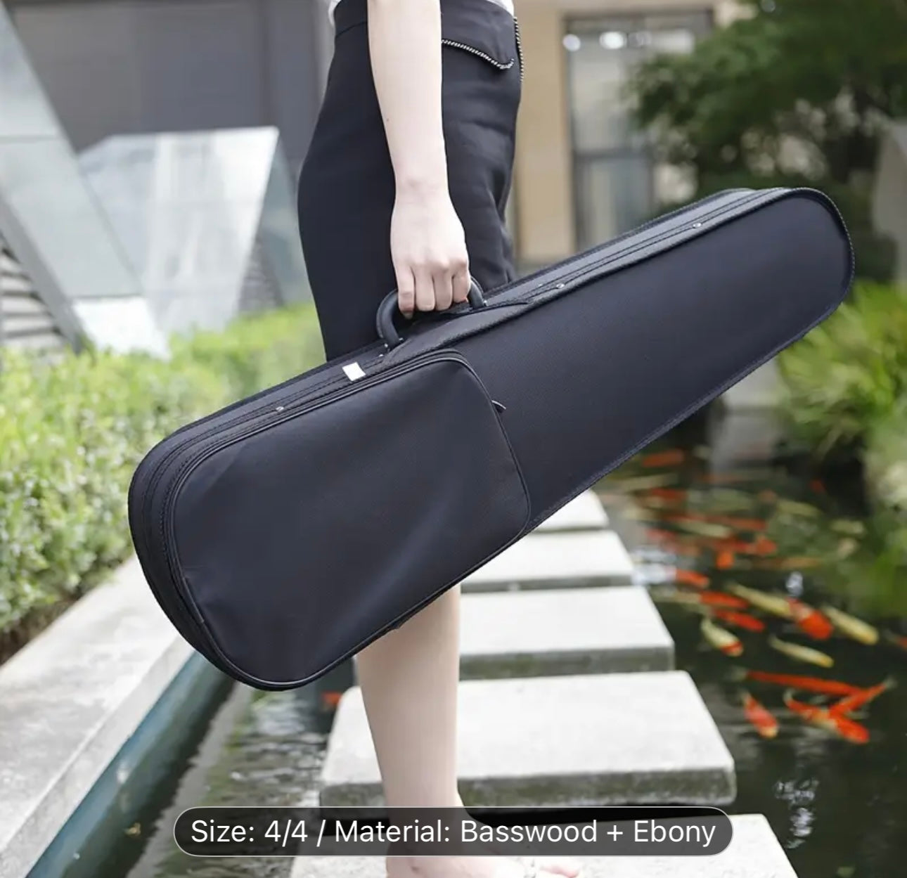 AV-590 Astonvilla Vintage Matte Violin – Reddish-Brown Finish,