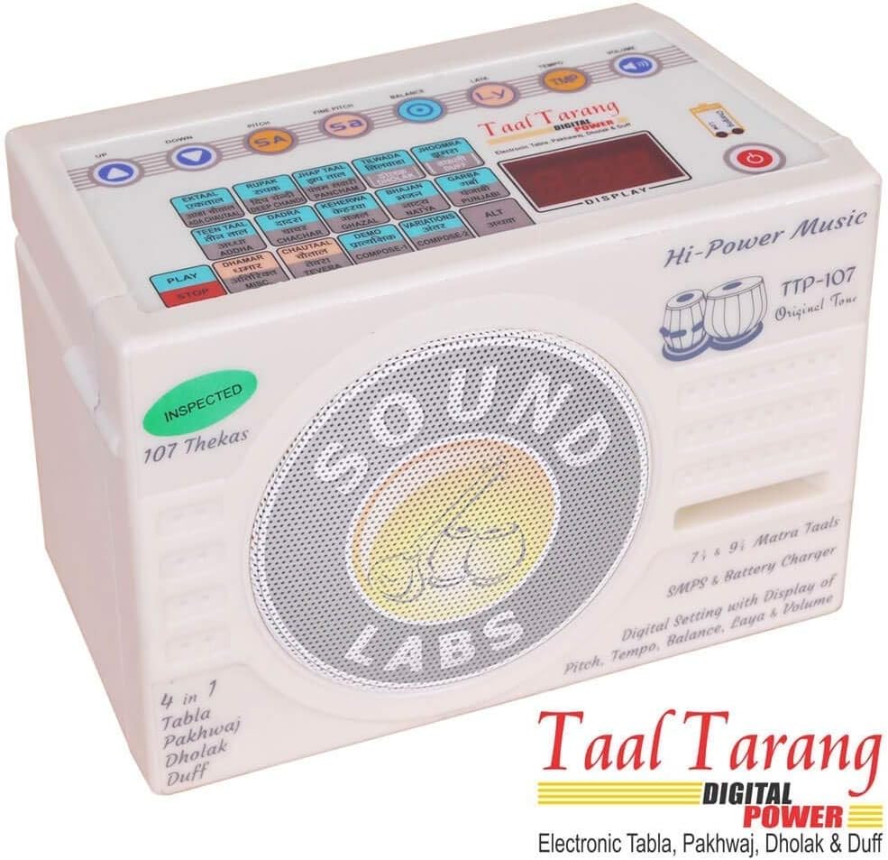 Taal Tarang Power – Electronic Tabla Machine | Compact Digital Lehra & Tabla with Multiple Taals