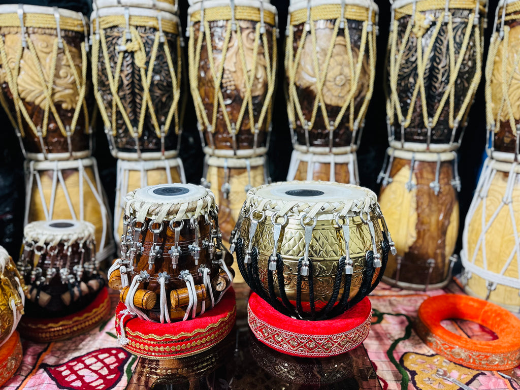 Professional Nut & Bolt Tabla Set | Heavyweight Brass Bayan & Sheesham Wood Dayan |C# , D# ,C ,D ,E