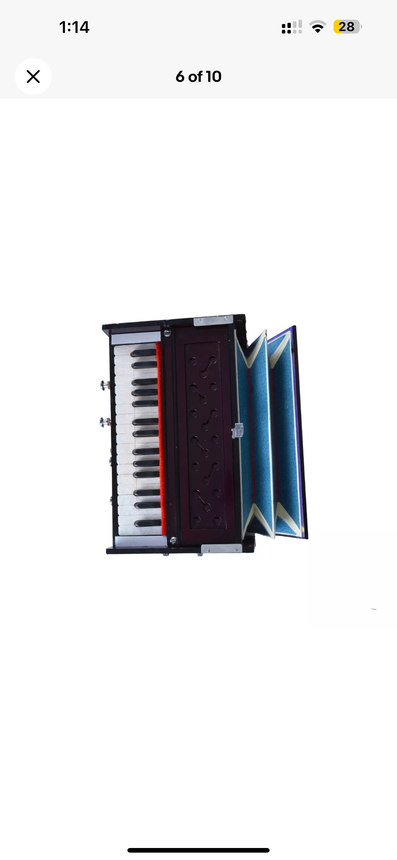 Indian Harmonium – 32 Keys, 4 Stoppers, Double Reed Kail Wood – Traditional Musical Instrument for Classical & Devotional Music