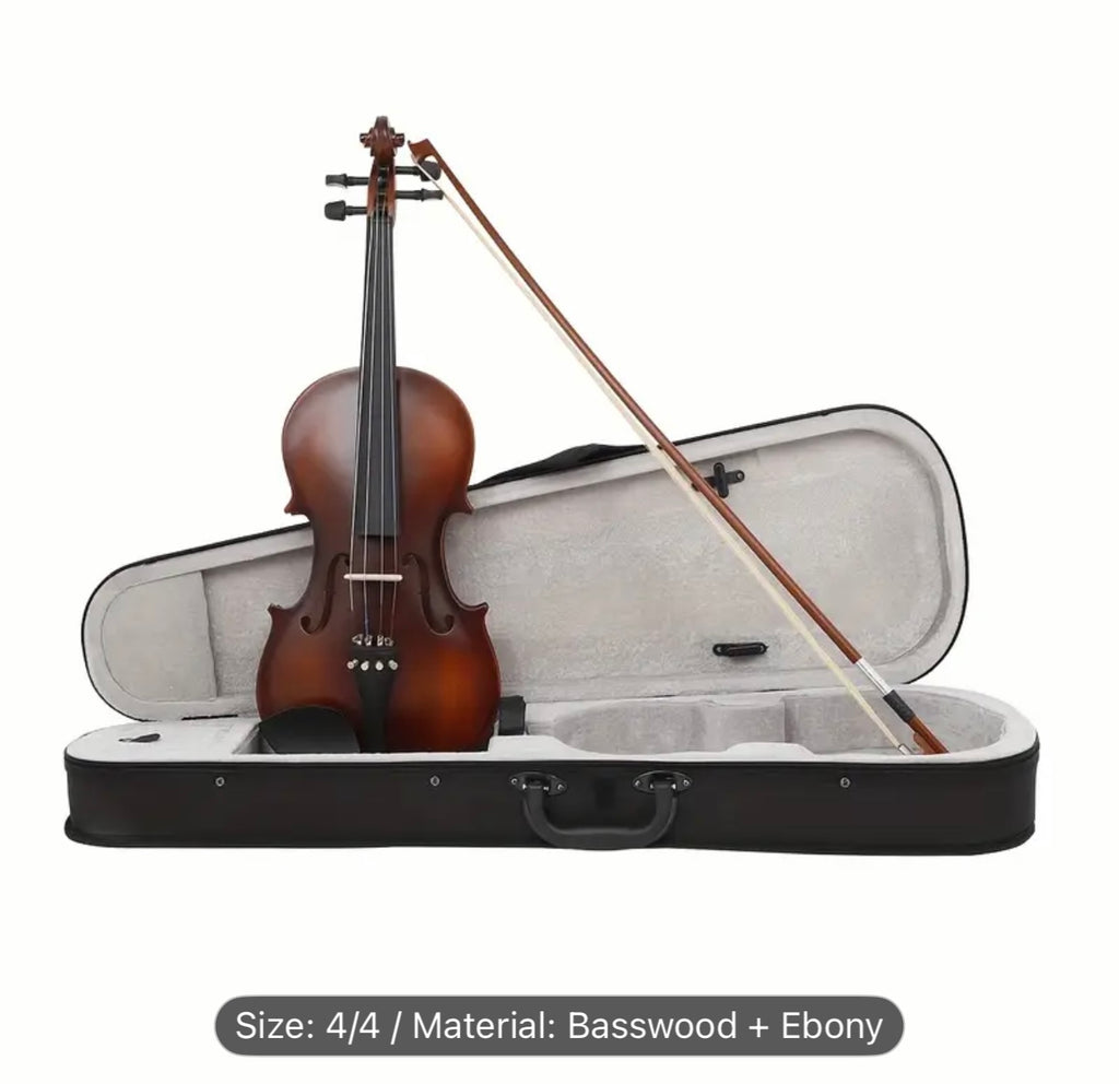 AV-590 Astonvilla Vintage Matte Violin – Reddish-Brown Finish,