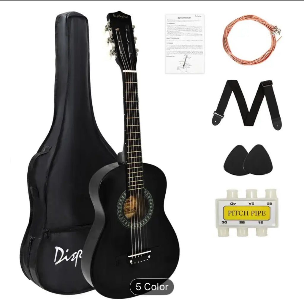 Display4top 1/4 Size Acoustic Guitar – 30” Classic Beginner Guitar for Kids, Students & Music Lovers