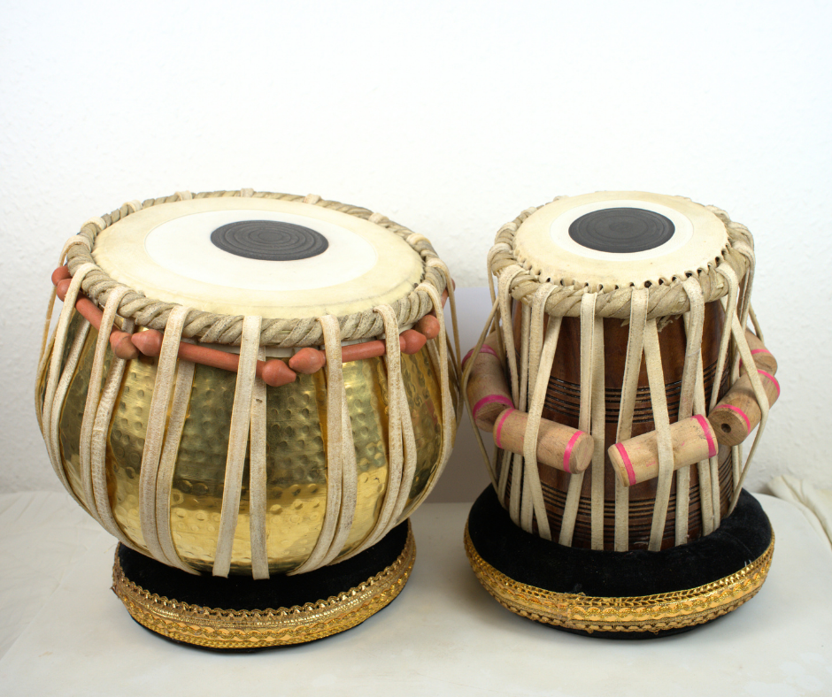 Premium Tabla Pair: 2.5kg Copper Bayan & Sheesham Wood Dayan Tuned to C#