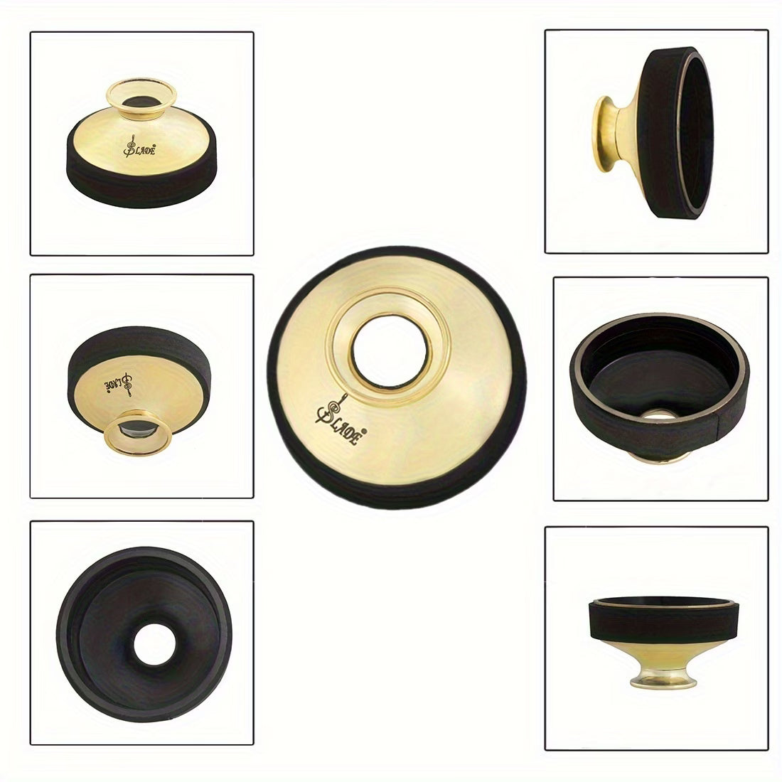 Alto Saxophone ABS Mute Practice Silencer Sound Dampener For Silent Sax Practice