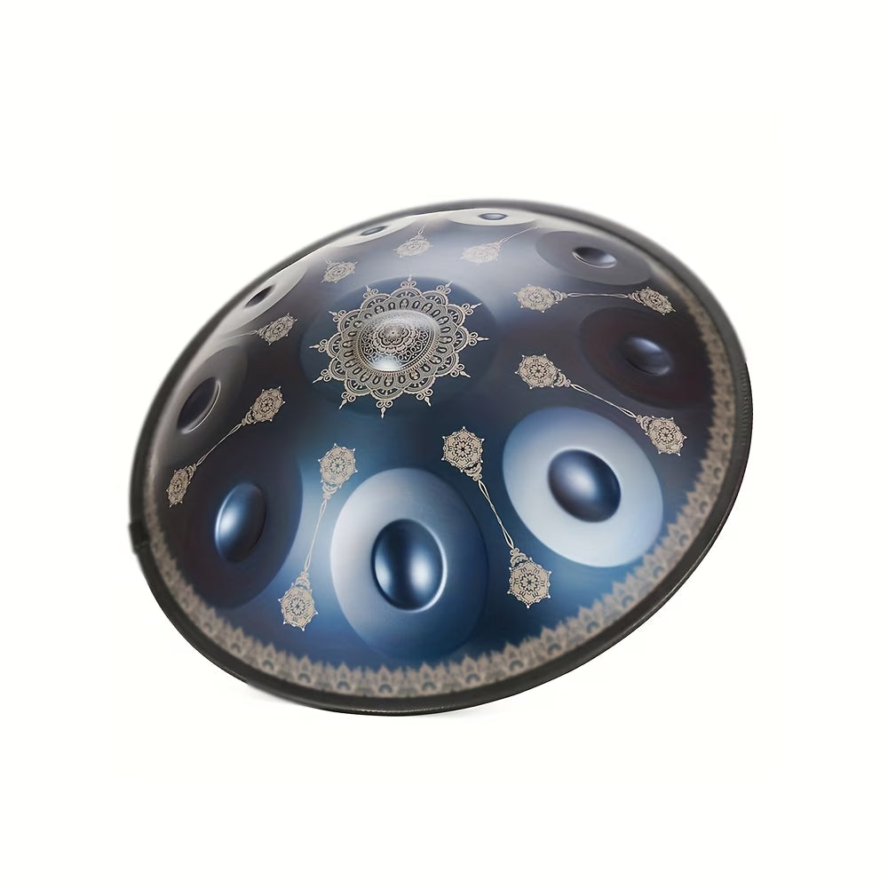 432Hz Handpan Drum 22" 9 Notes D Minor Steel Hand Pan Instrument & Accessory Kit