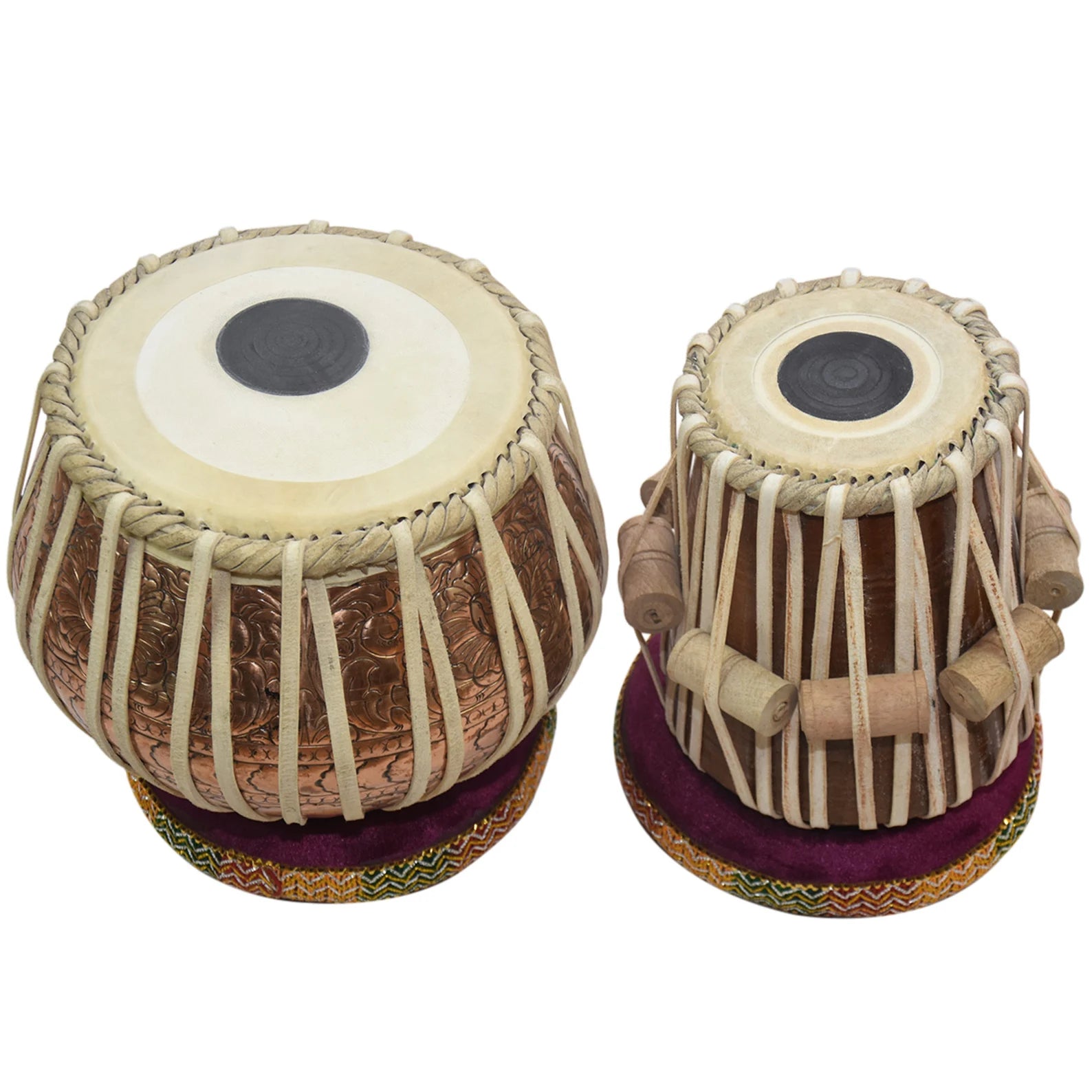 Concert Quality 5Kg Copper Tabla Set – Handcrafted Indian Percussion Instrument