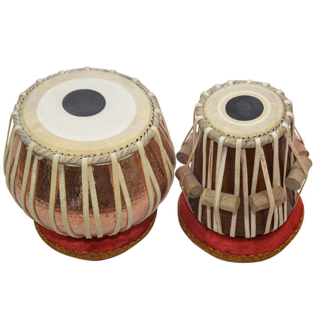 Standard 3.5Kg Copper Tabla Set – Indian Handmade Percussion (C/D Tuning)