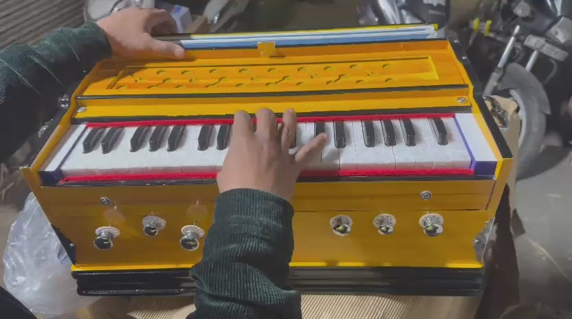 Professional Harmonium 7 Stopper Double Bellows 440Hz