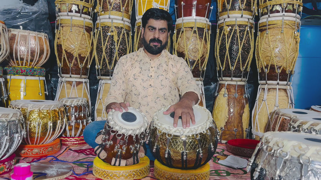 Premium Nut & Bolt Sheesham Wood Tabla Tuned to C , C# , D,D# or any scale as per your wish