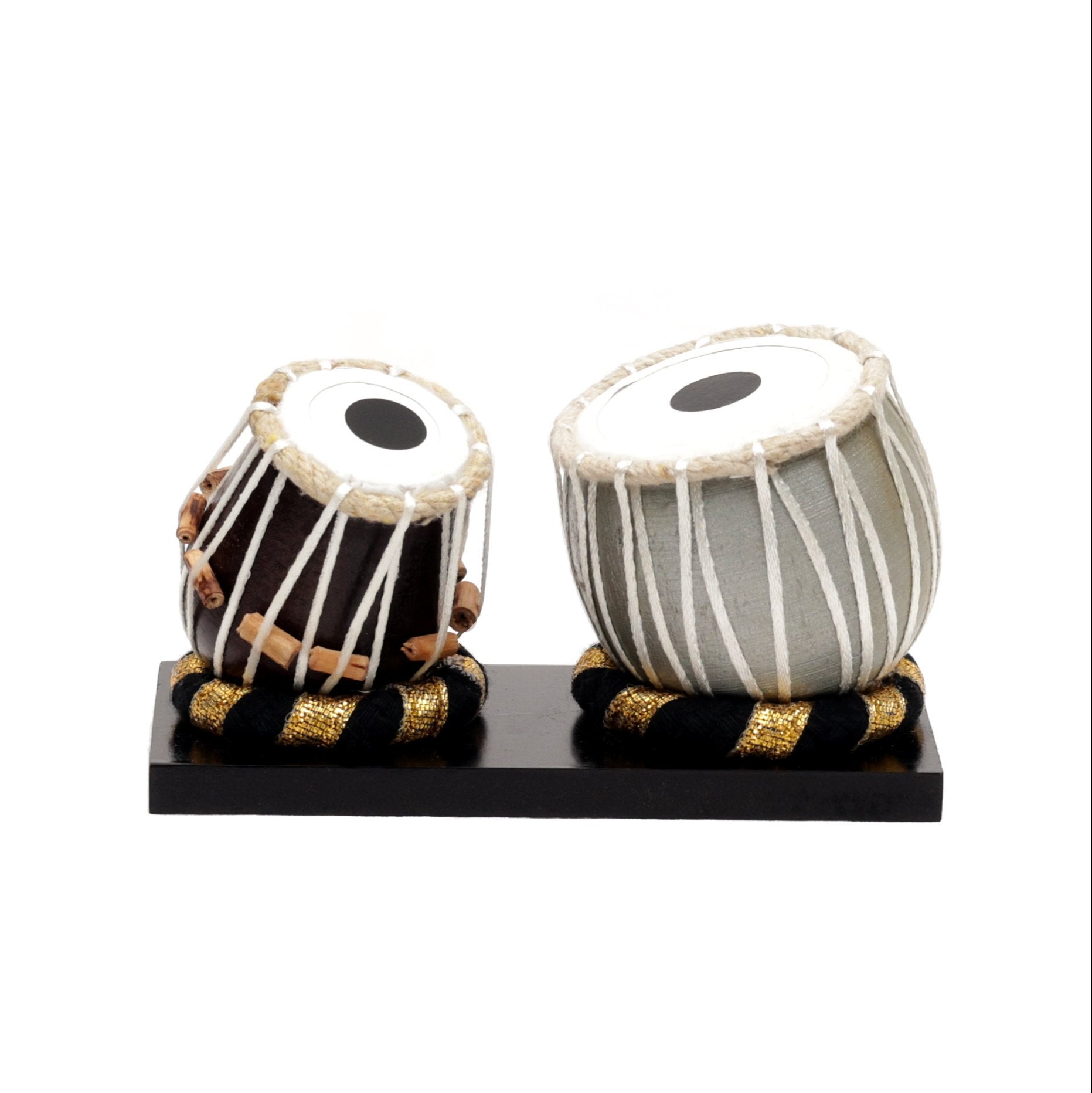 Wooden Miniature Tabla – Decorative Musical Instrument | 2.5 Inch Height | Home Décor Gift