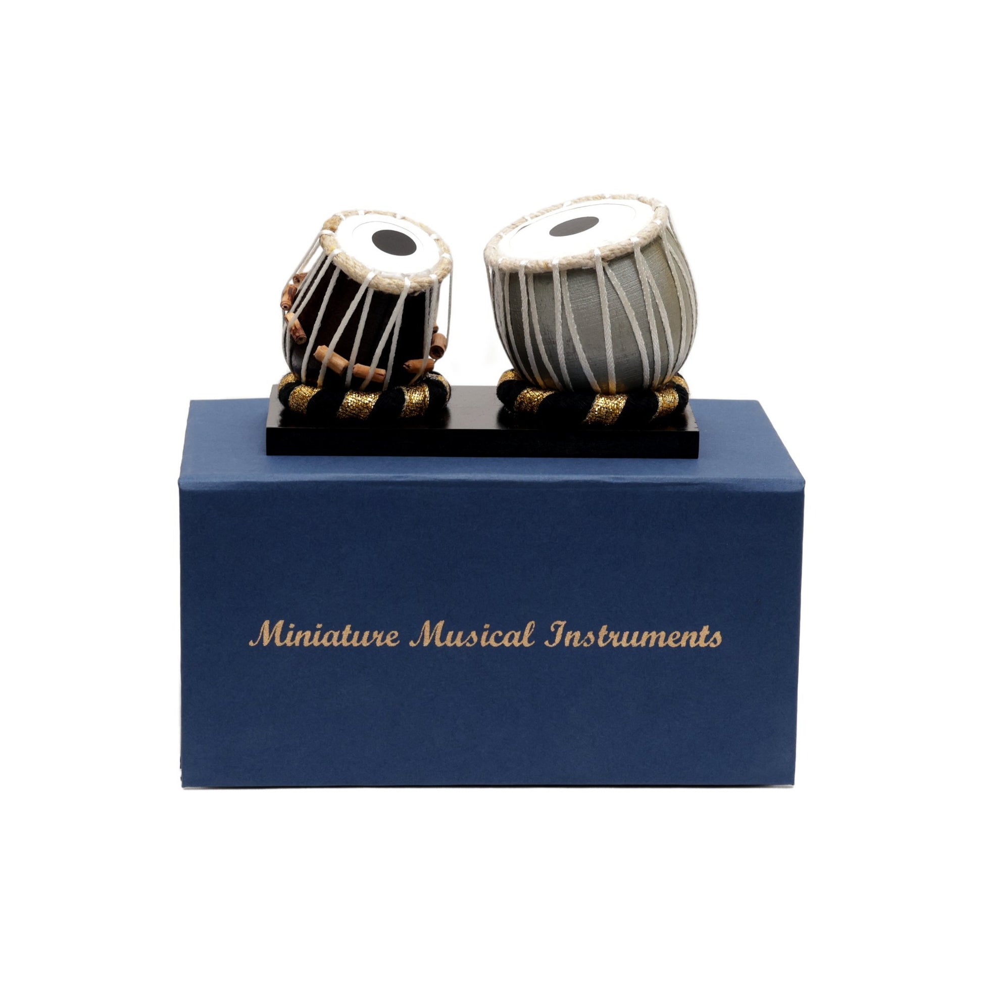 Wooden Miniature Tabla – Decorative Musical Instrument | 2.5 Inch Height | Home Décor Gift